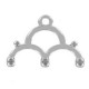 Cymbal ™ DQ metal ending Lakos III for 8/0 beads - Antique silver